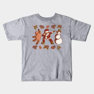 Vintage Christmas Trio: Fun and Festive Characters for the Holidays! Kids T-Shirt